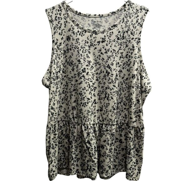 Lane Bryant Animal Print Peplum Tank Top Size 18/20 - Picture 6 of 6